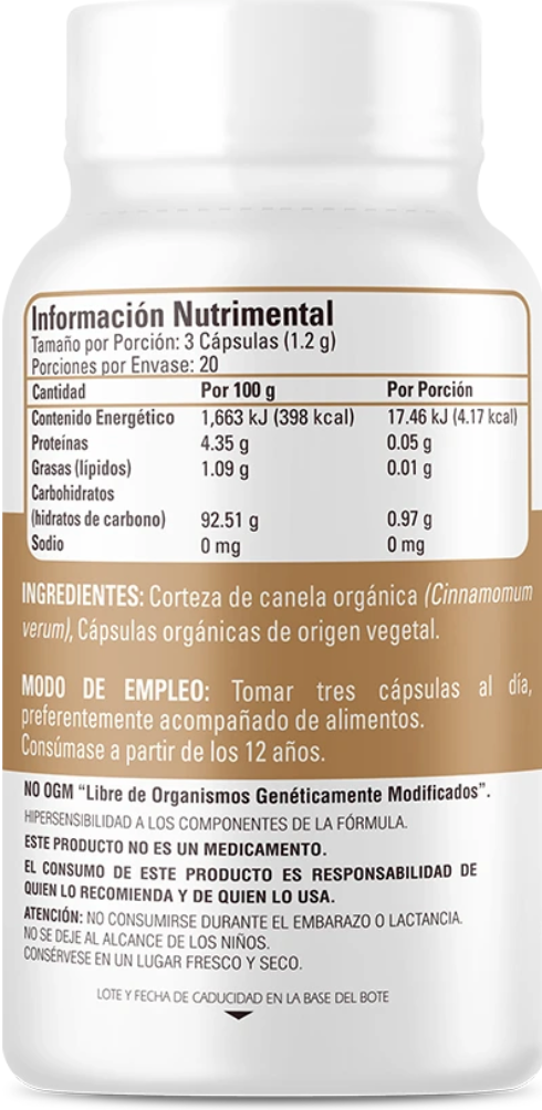 OrganicSide | Canela 60 Capsulas